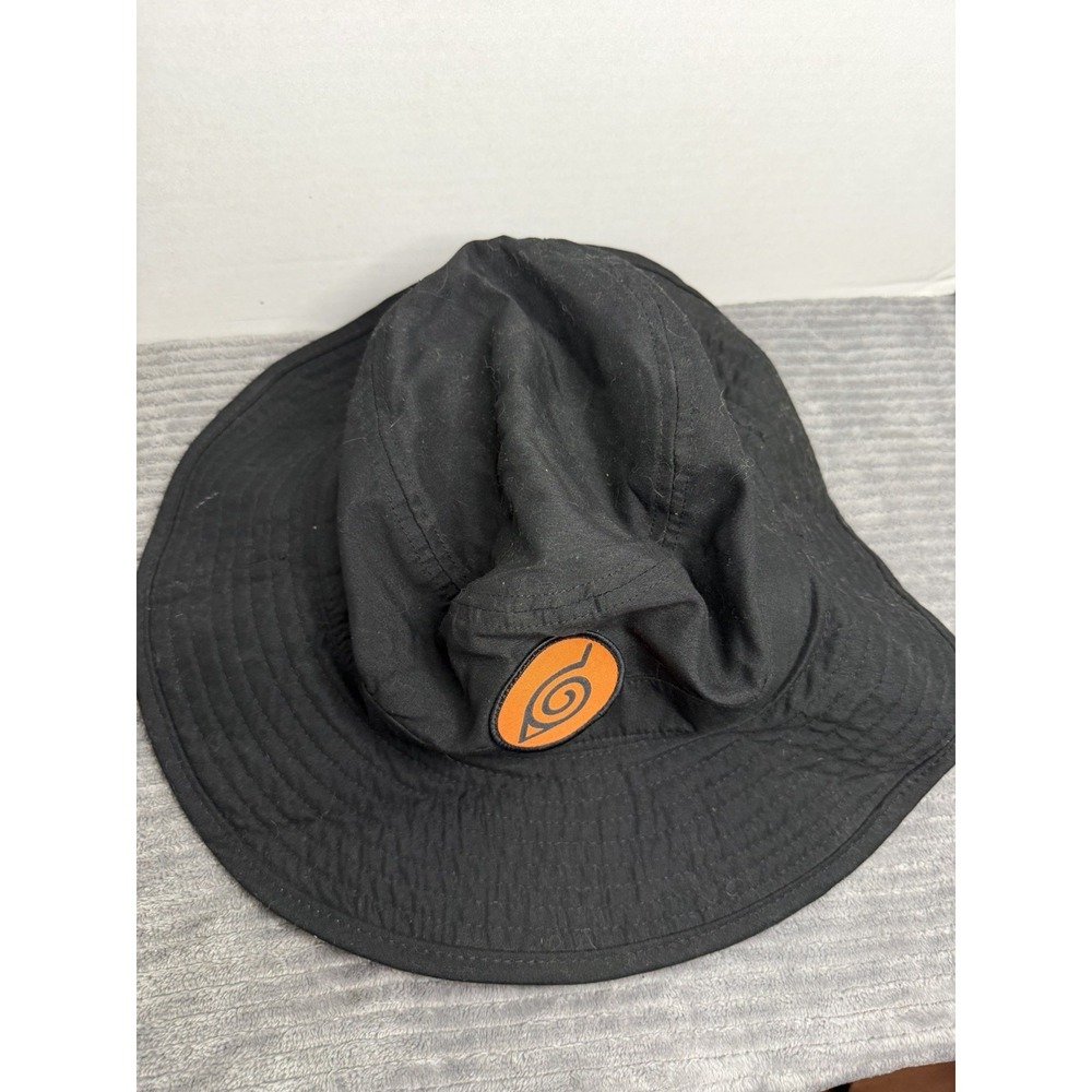 NARUTO SHIPPUDEN LEAF VILLAGE BOONIE HAT W/ NARUTO NECK DRAPE BUCKET HAT